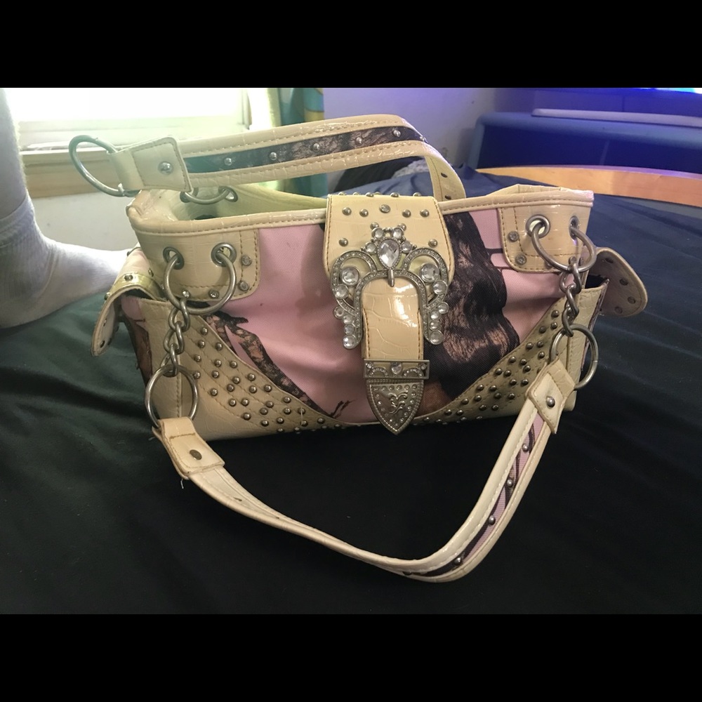 Camo pink purse